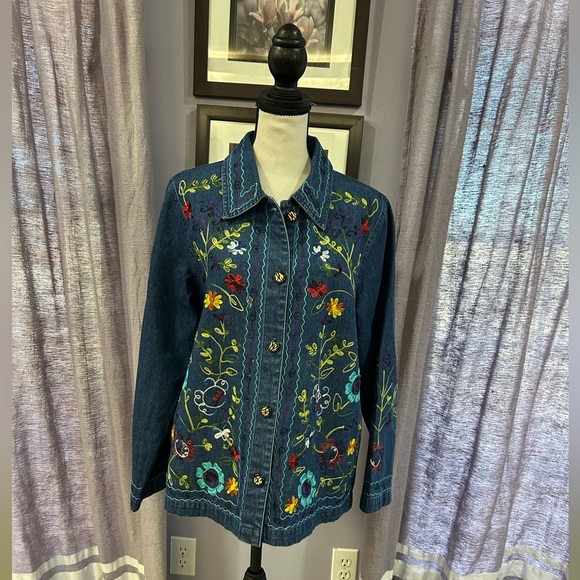 Vintage Gunit Embroidered Denim Jacket - Picture 1 of 8